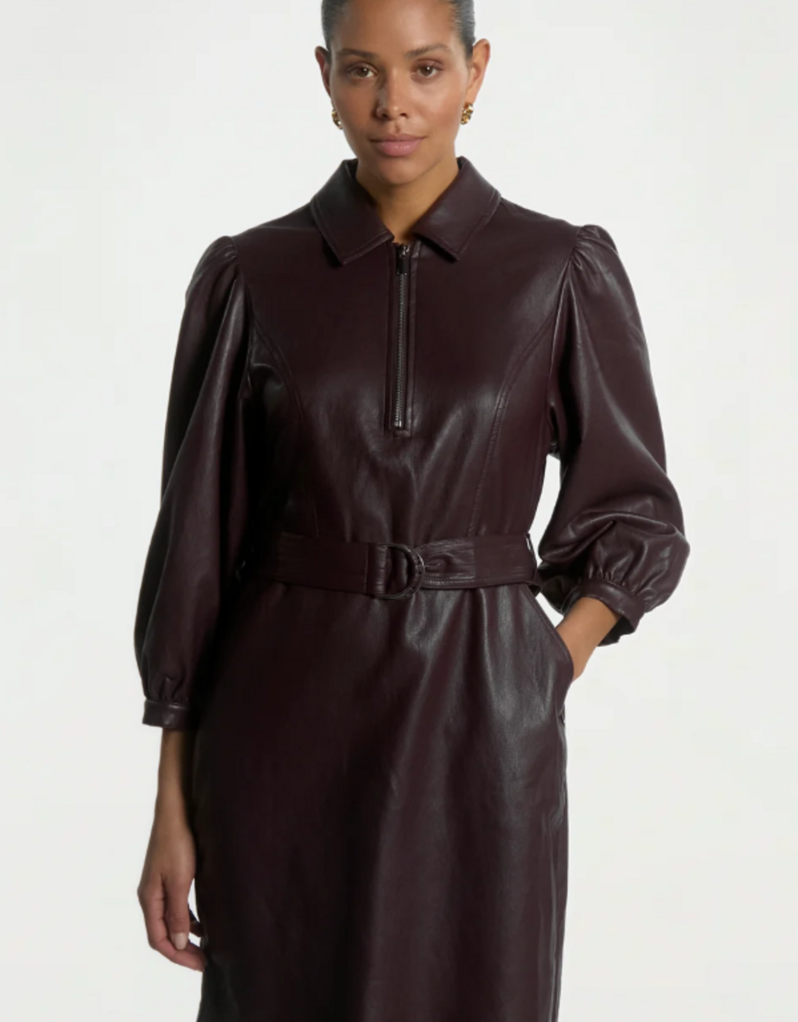 Aaiko Semira Dress Bordeaux