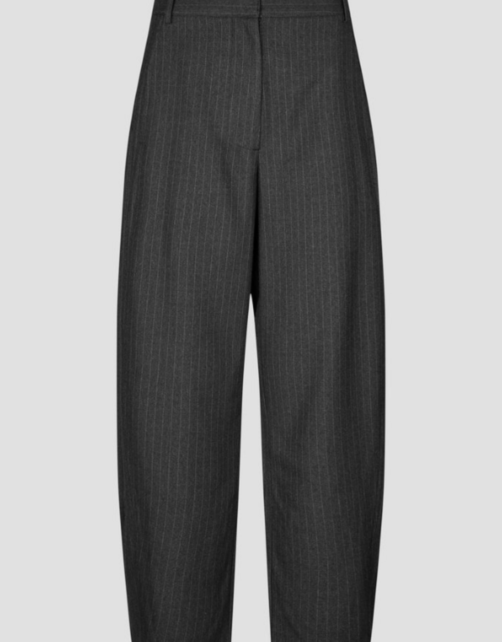 Second Female Vienne Barrel Trousers Dark Grey Melange