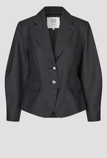 Second Female Vienne Sculptured Blazer Dark Grey Melange