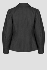 Second Female Vienne Sculptured Blazer Dark Grey Melange