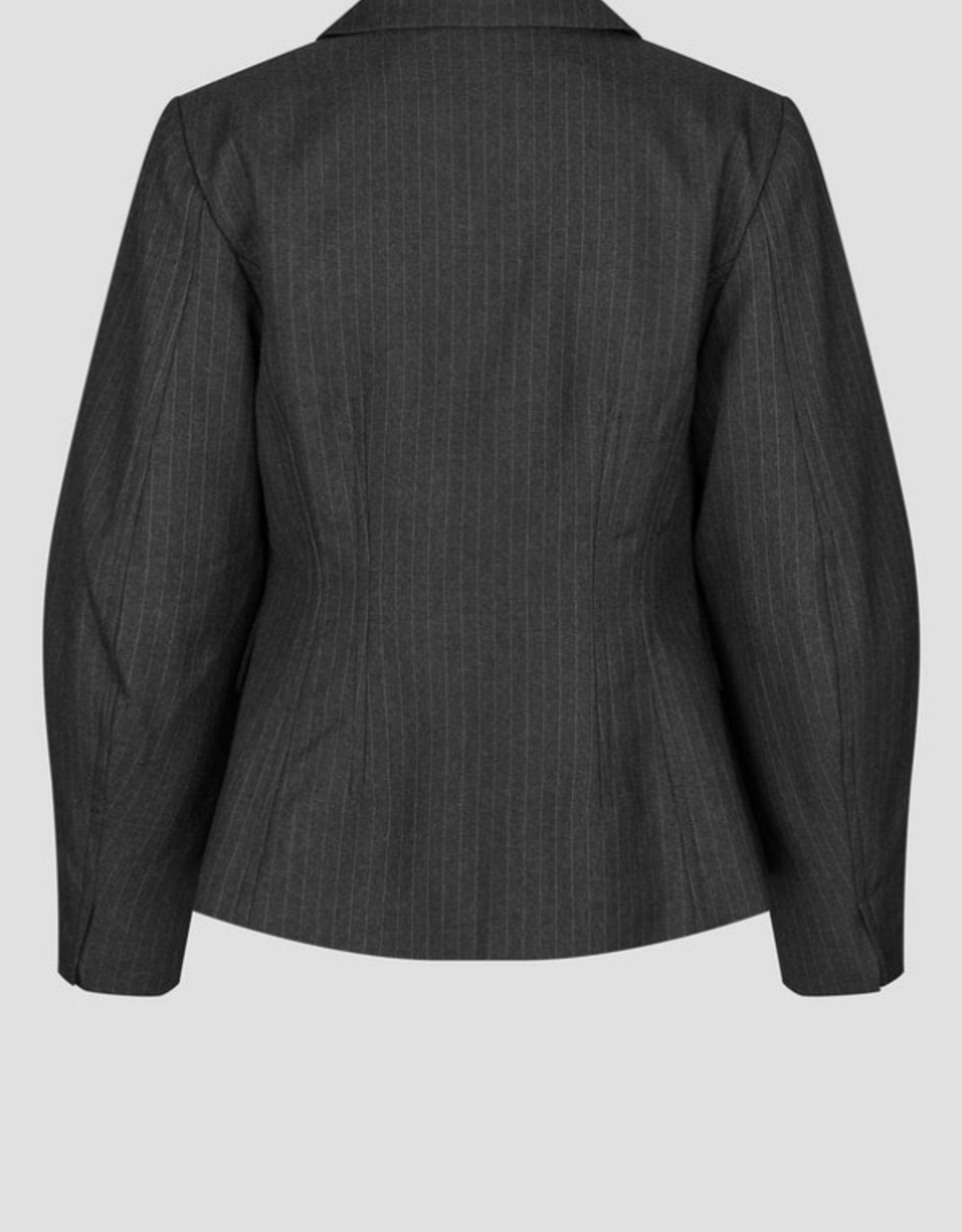Second Female Vienne Sculptured Blazer Dark Grey Melange