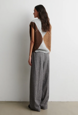Second Female Forca Knit Vest Light Grey Melange