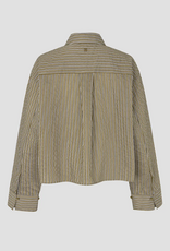 Second Female Vena Cropped Shirt Camel
