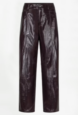 Dante 6 Scene Patent Faux Leather Pants Dark Plum