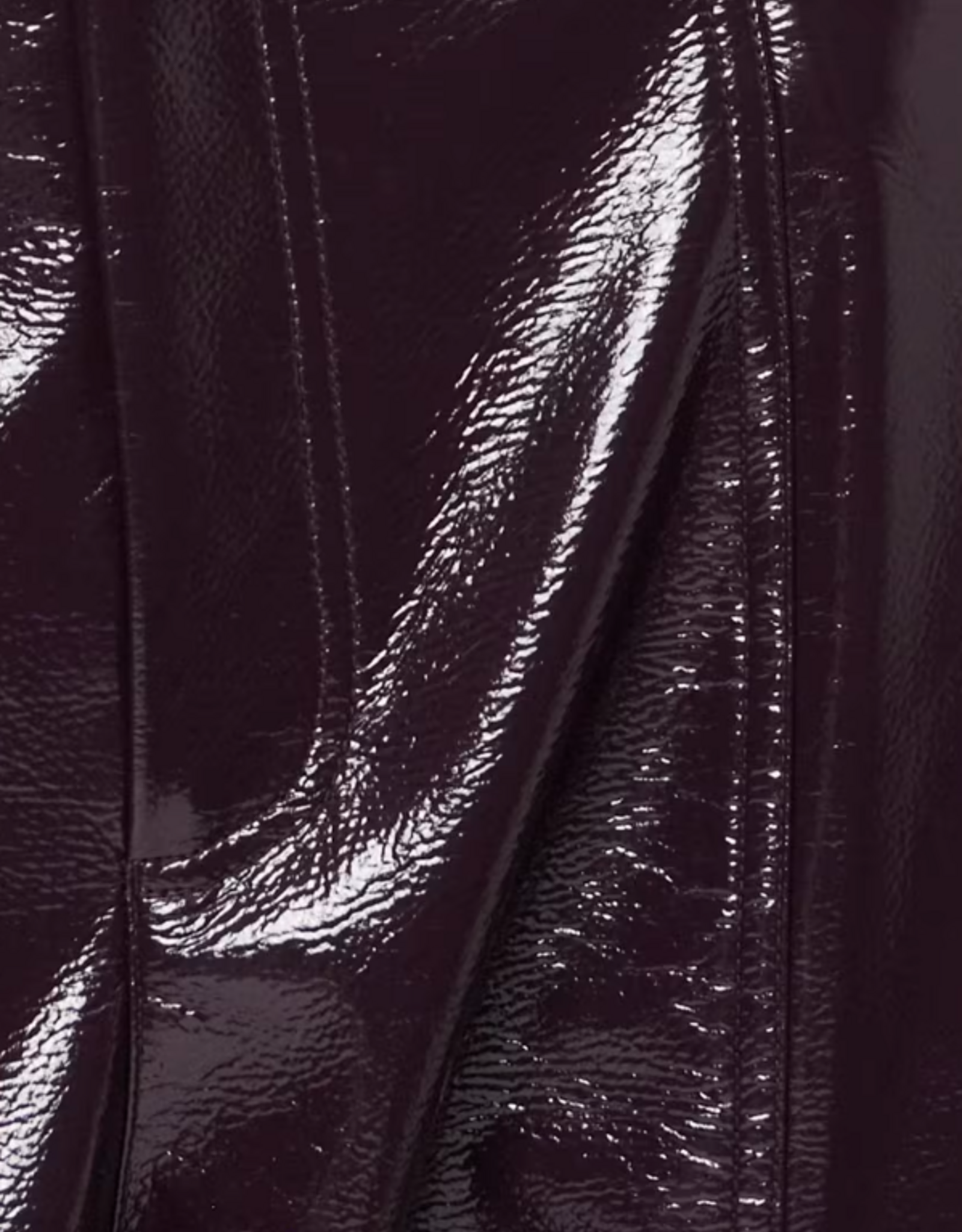 Dante 6 Scene Patent Faux Leather Pants Dark Plum