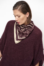 Dante 6 Monogram Printed Scarf Dark Plum