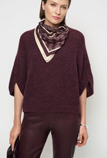 Dante 6 Monogram Printed Scarf Dark Plum