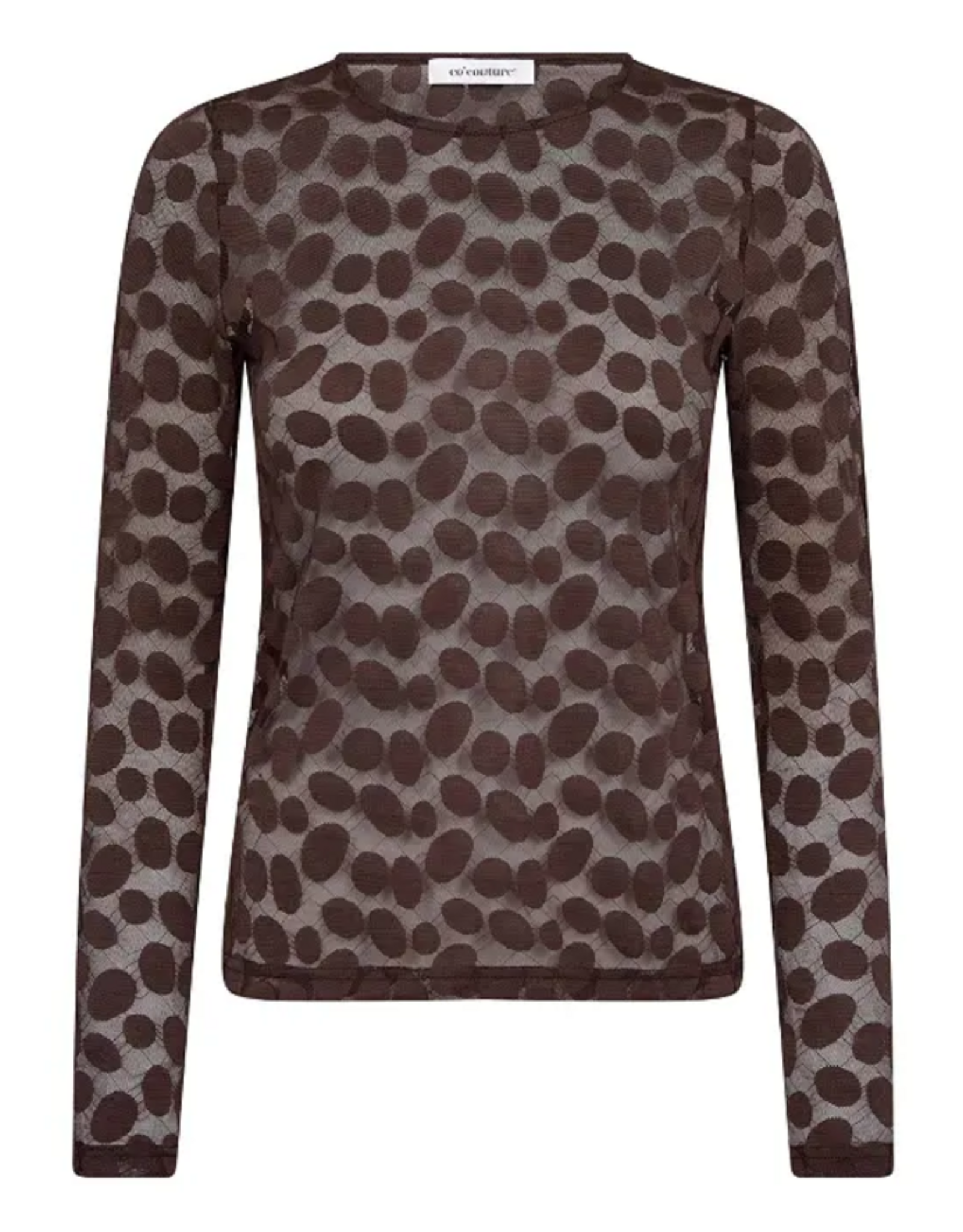 Co'Couture Penola O-Neck Blouse Brown