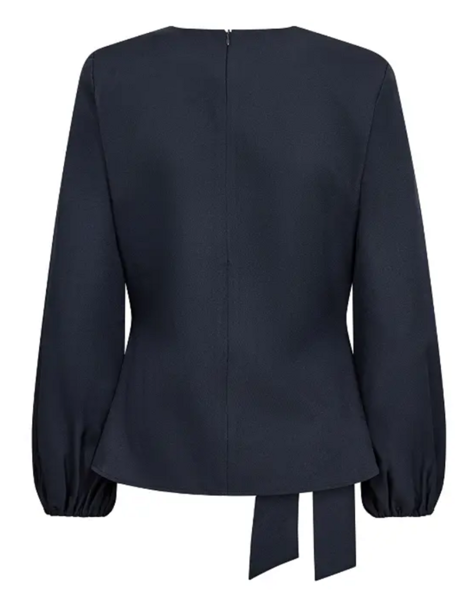 Co'Couture Luna Tie Blouse Navy