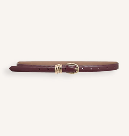 Co'Couture Beno Belt Wine Red