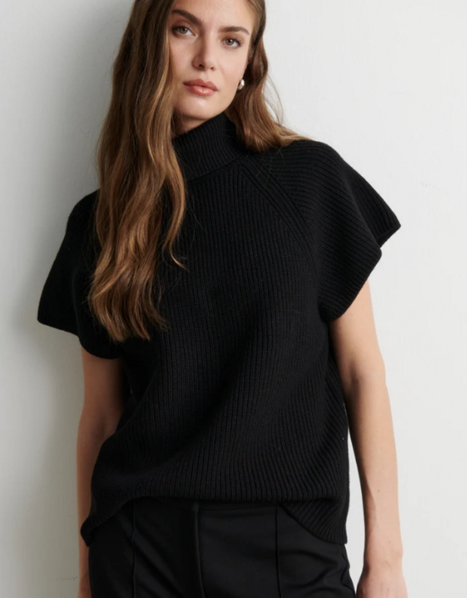 Second Female Ettas Knit Vest Black