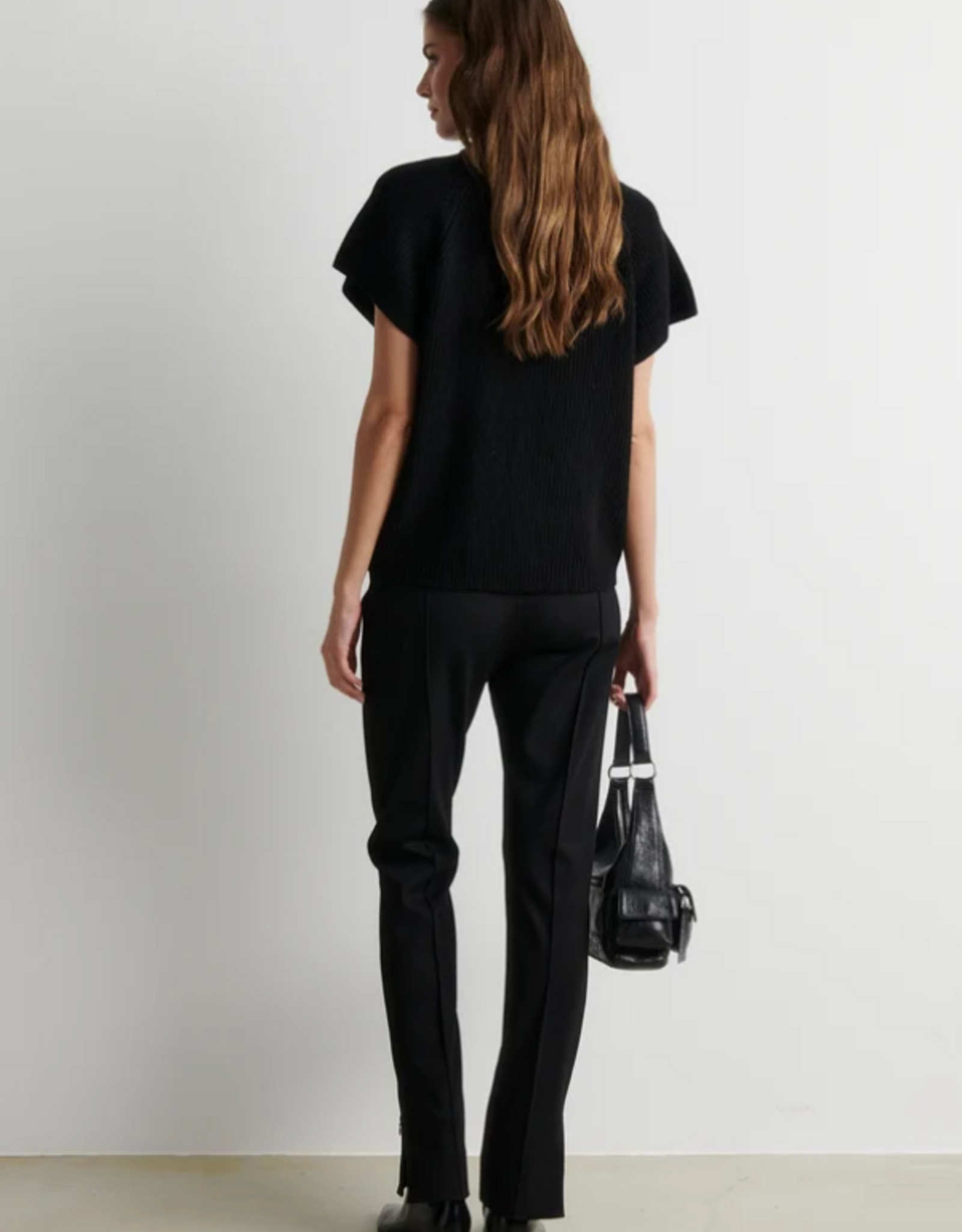 Second Female Ettas Knit Vest Black