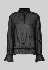 Second Female Luma Sequin Blouse Black