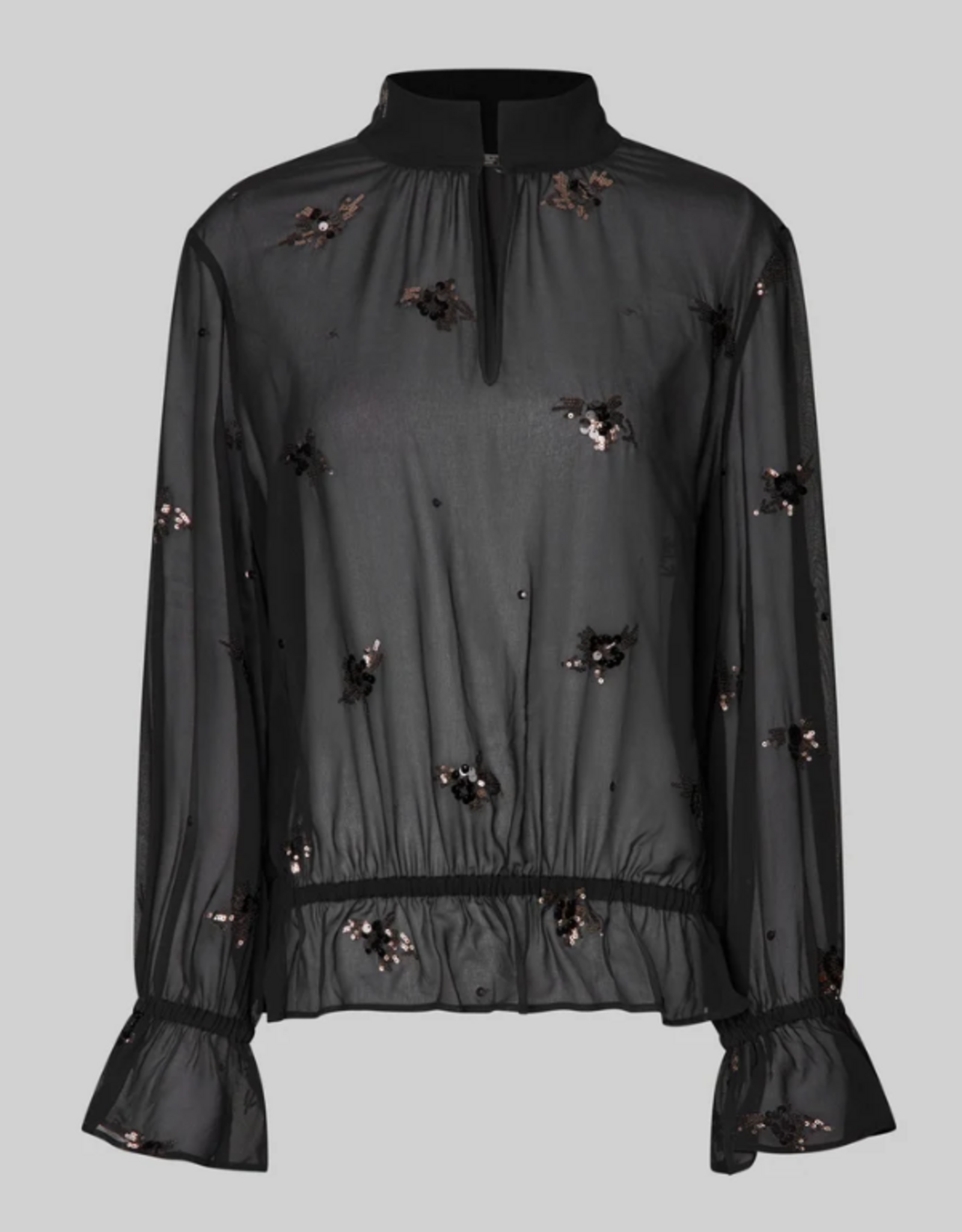 Second Female Luma Sequin Blouse Black