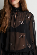 Second Female Luma Sequin Blouse Black