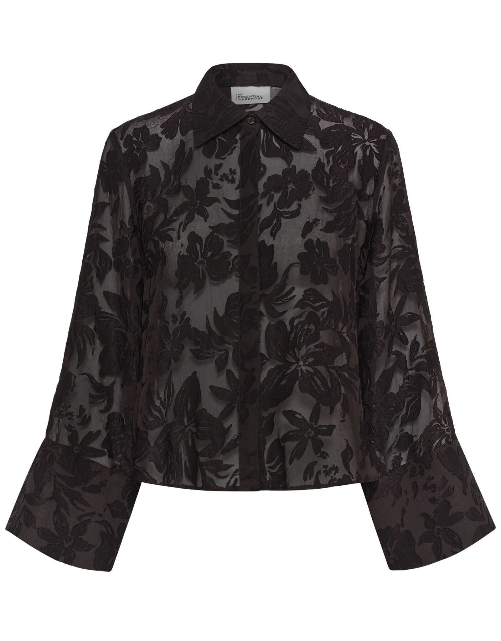 My Essential Wardrobe Enya Boxy Shirt Chocolate Plum