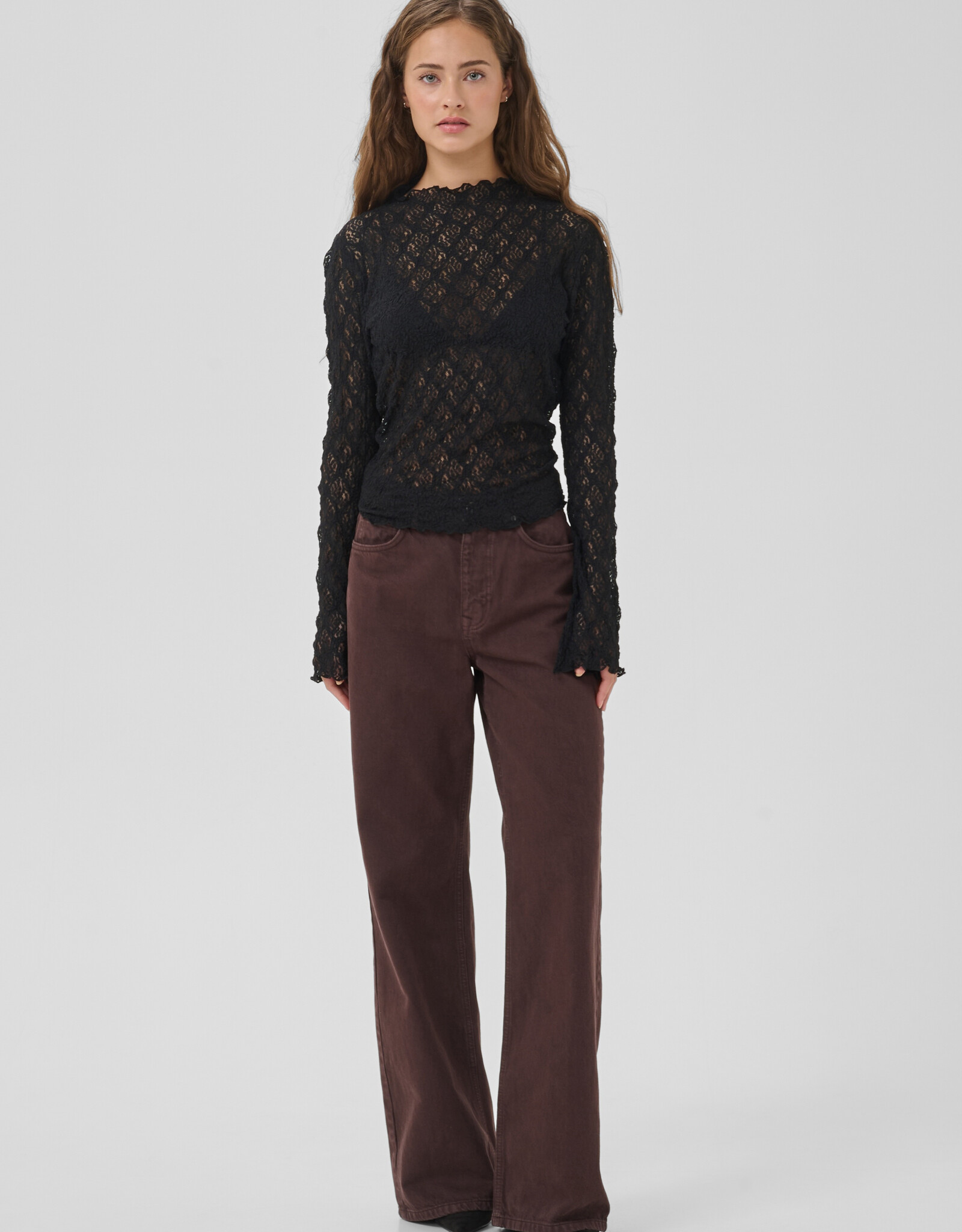 My Essential Wardrobe Etta Turtleneck Blouse Black