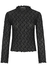 My Essential Wardrobe Etta Turtleneck Blouse Black