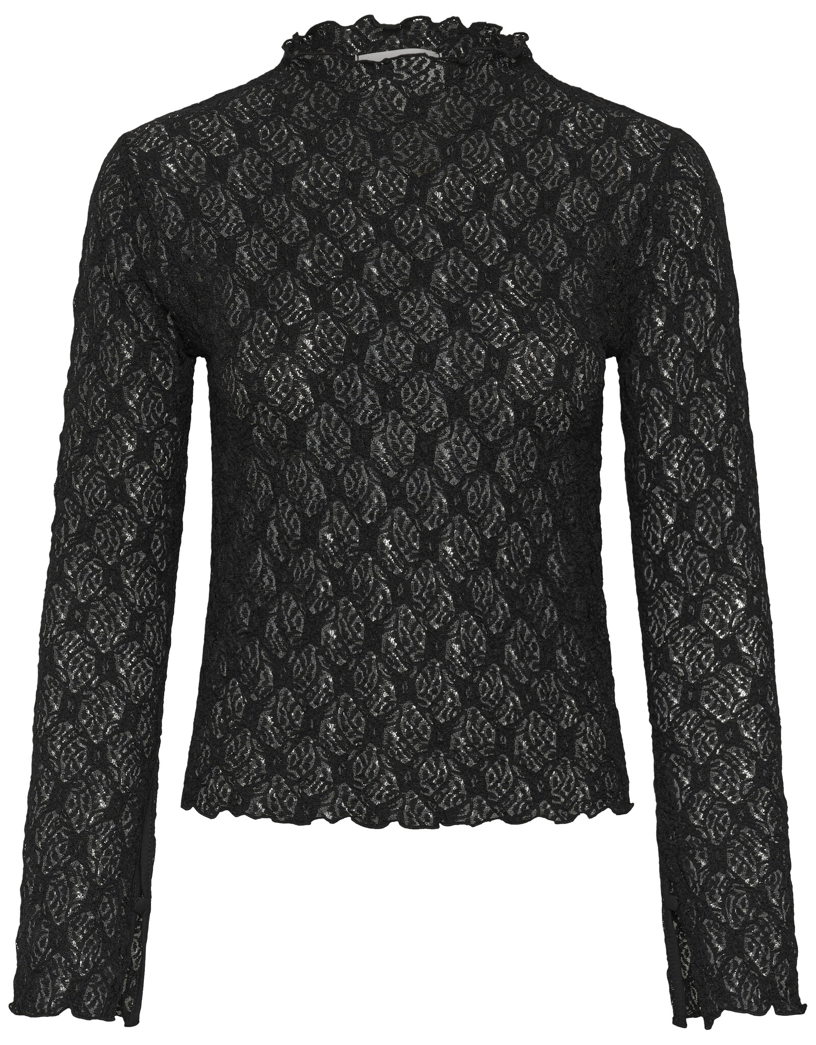 My Essential Wardrobe Etta Turtleneck Blouse Black