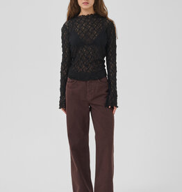 My Essential Wardrobe Louis Wide Jeans L34 Plum Washed