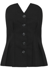 My Essential Wardrobe Evelina Shaped Top Black
