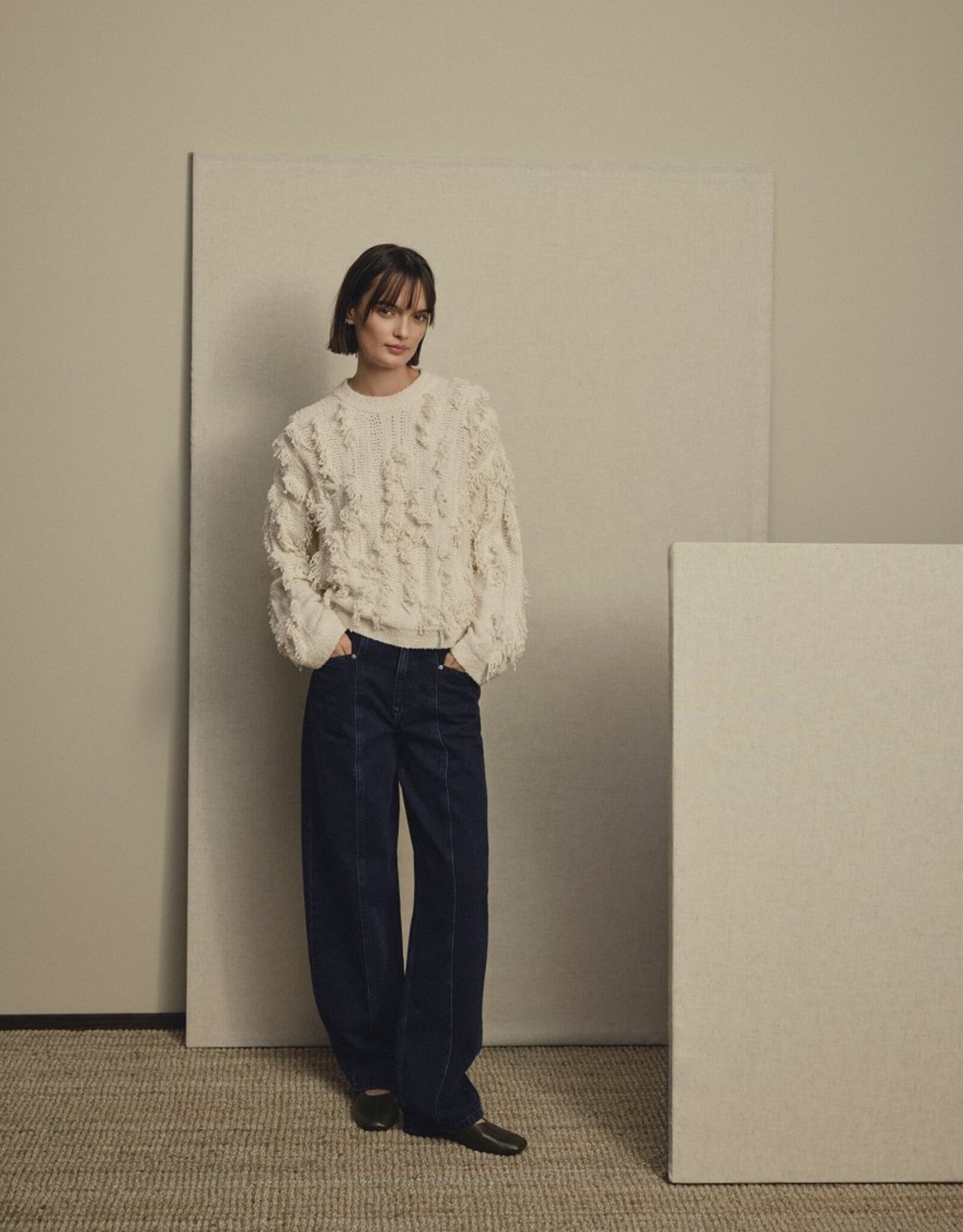 Moss Copenhagen Jennasee Pullover Egret
