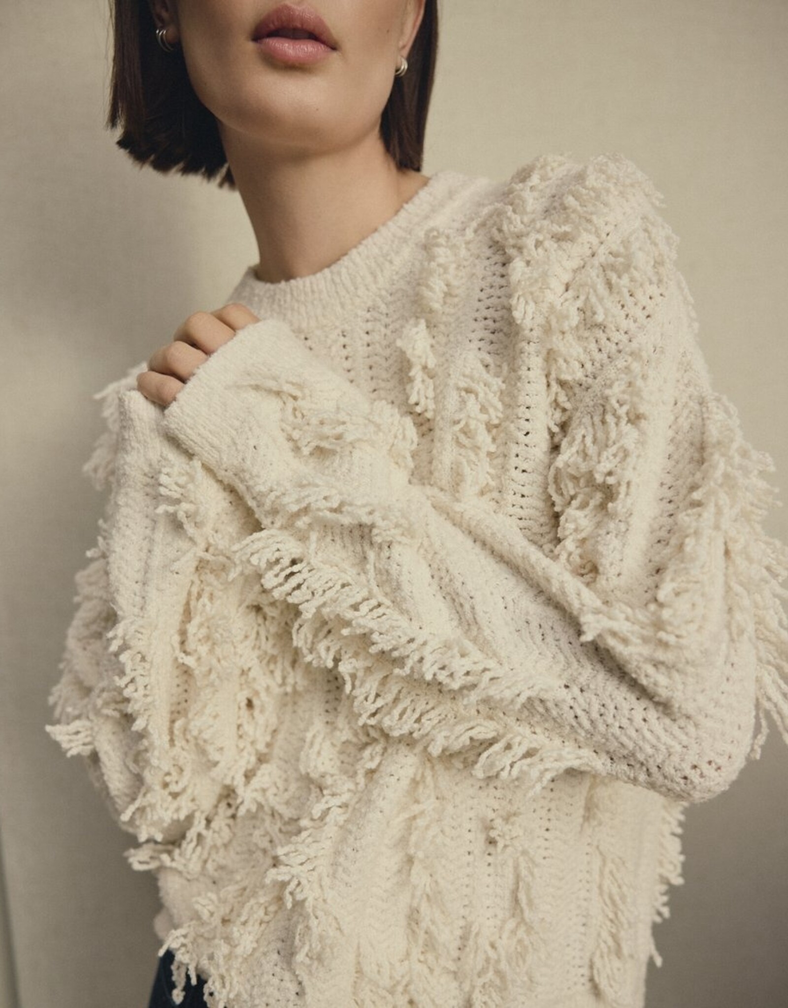Moss Copenhagen Jennasee Pullover Egret