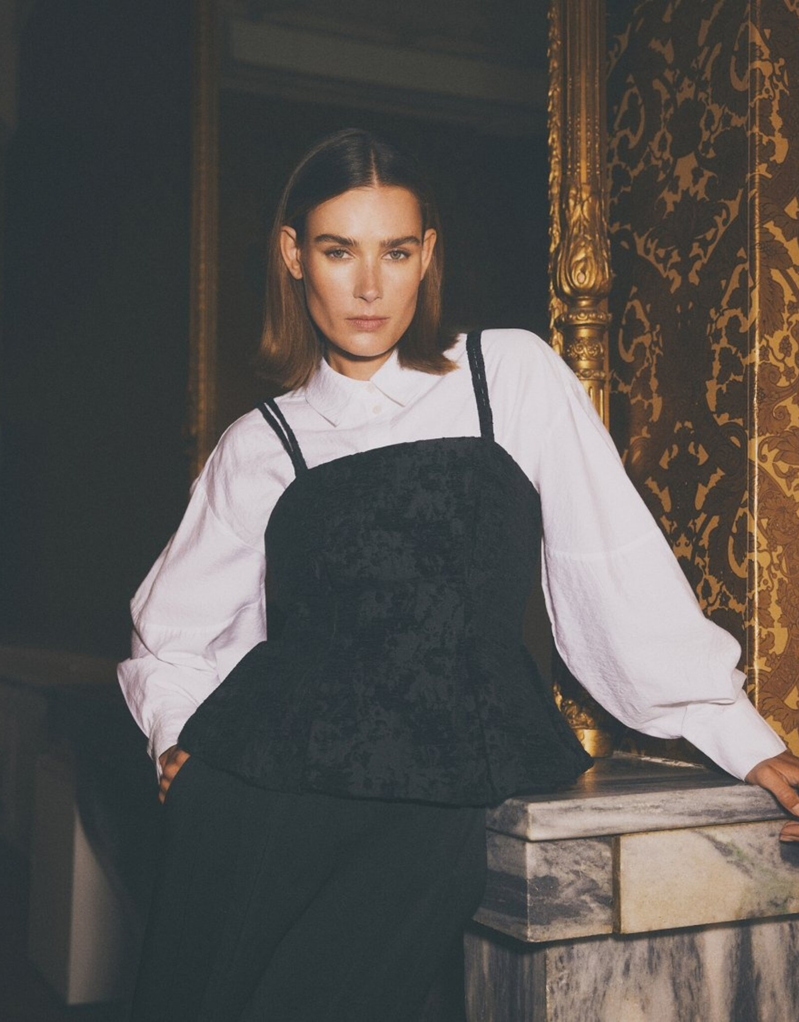 Moss Copenhagen Claudia Strap Top Black