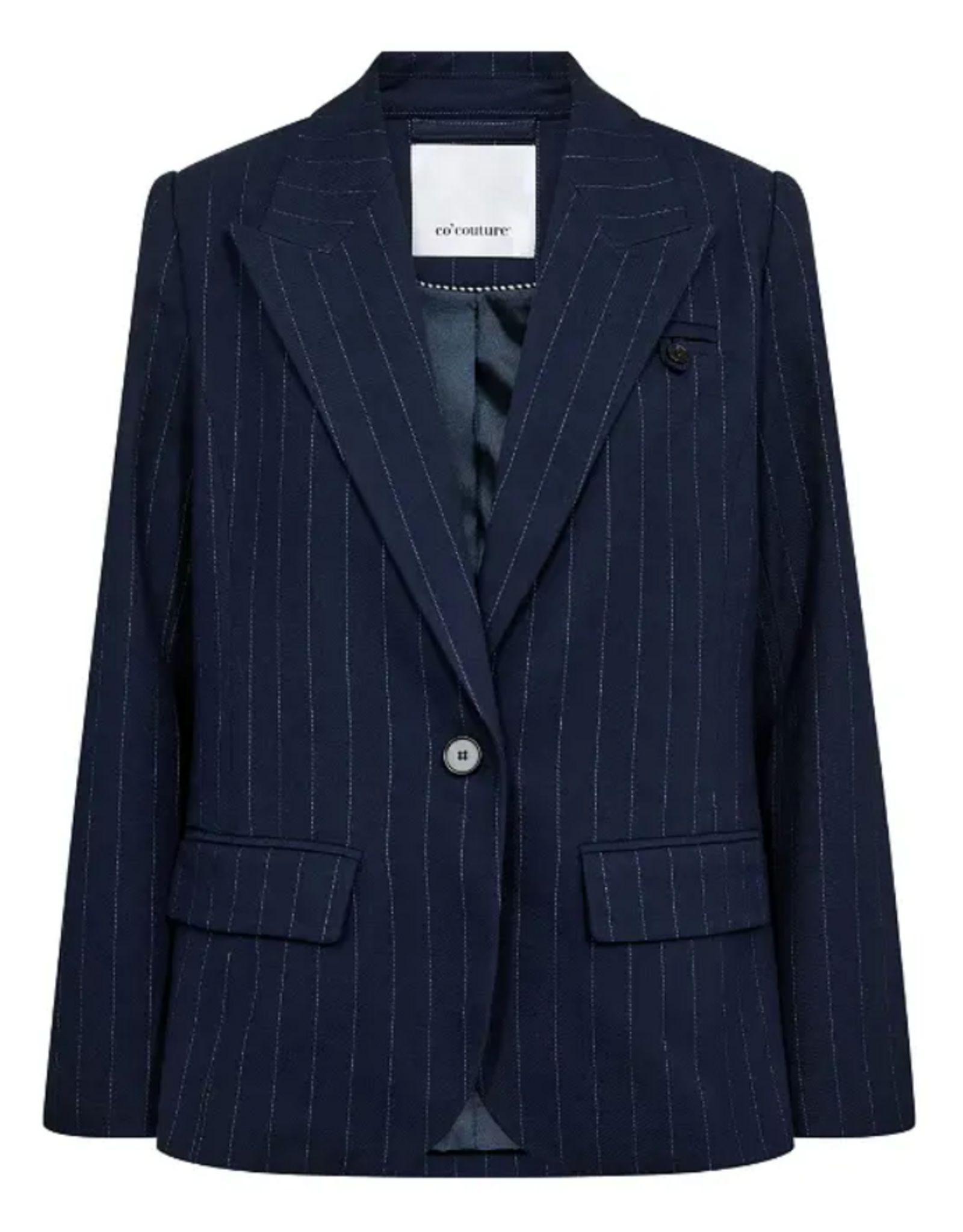 Co'Couture Gabie Pin Fitted Blazer Navy