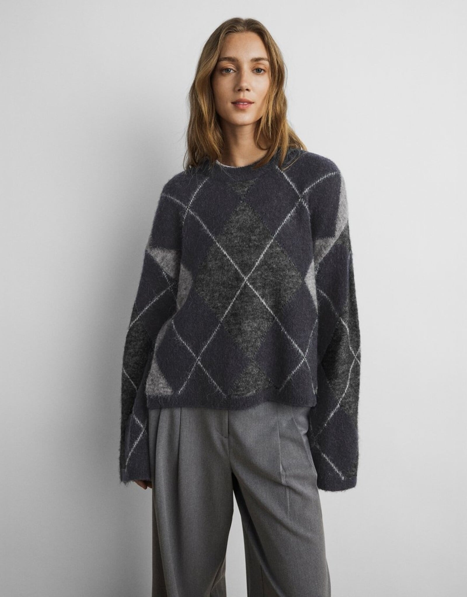 Moss Copenhagen Adin Hope Pullover India Ink Mel/MGM