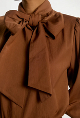 Aaiko Bowi Crinkle Blouse Sorrel Horse