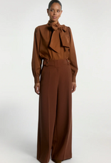 Aaiko Bowi Crinkle Blouse Sorrel Horse
