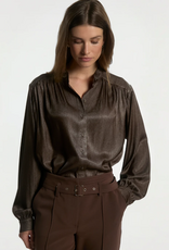 Aaiko Liv Blouse Dark Mocha