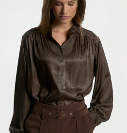 Aaiko Liv Blouse Dark Mocha