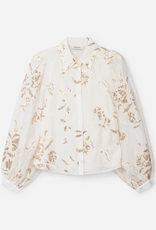Aaiko Rose Sequince Blouse Cream