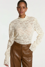 Aaiko Tory Plisse Top Cream