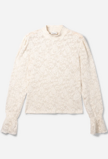Aaiko Tory Plisse Top Cream