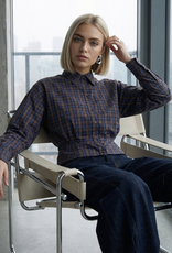 Minus Christi Shirt Royal Blue Checked