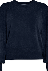 Minus Liva Metallic Long Sleeve Pullover Black Iris