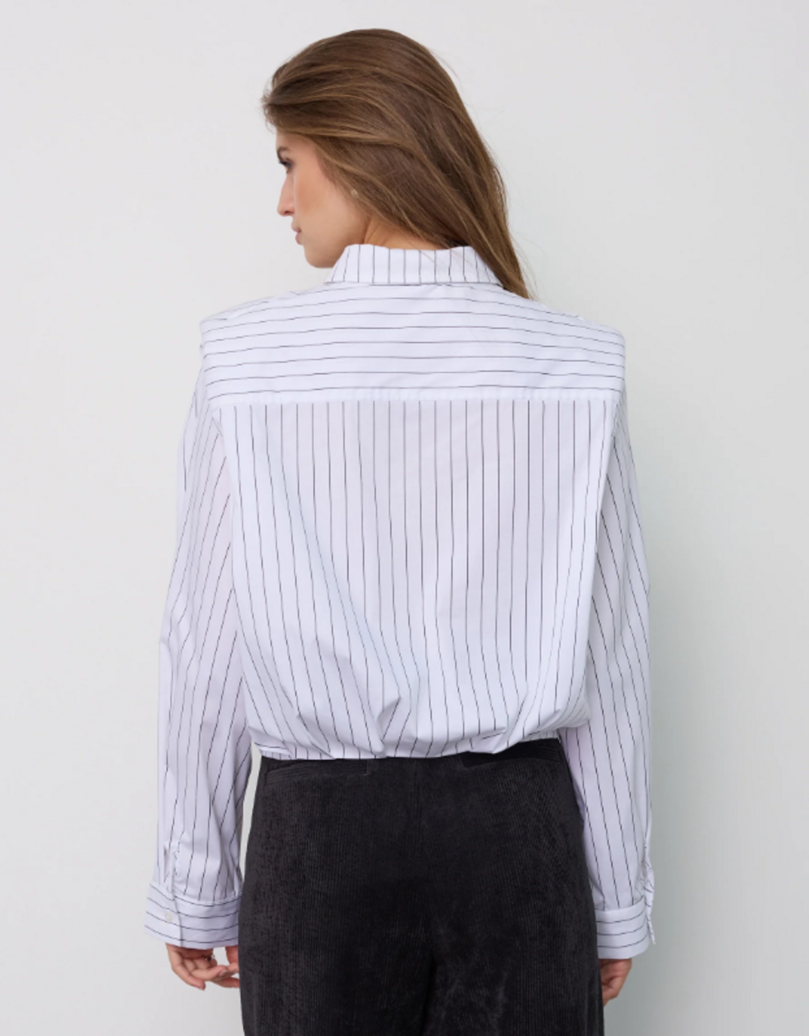 Co'Couture Riven Shoulder Shirt White