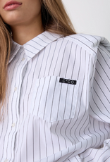 Co'Couture Riven Shoulder Shirt White