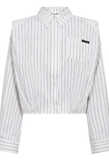 Co'Couture Riven Shoulder Shirt White
