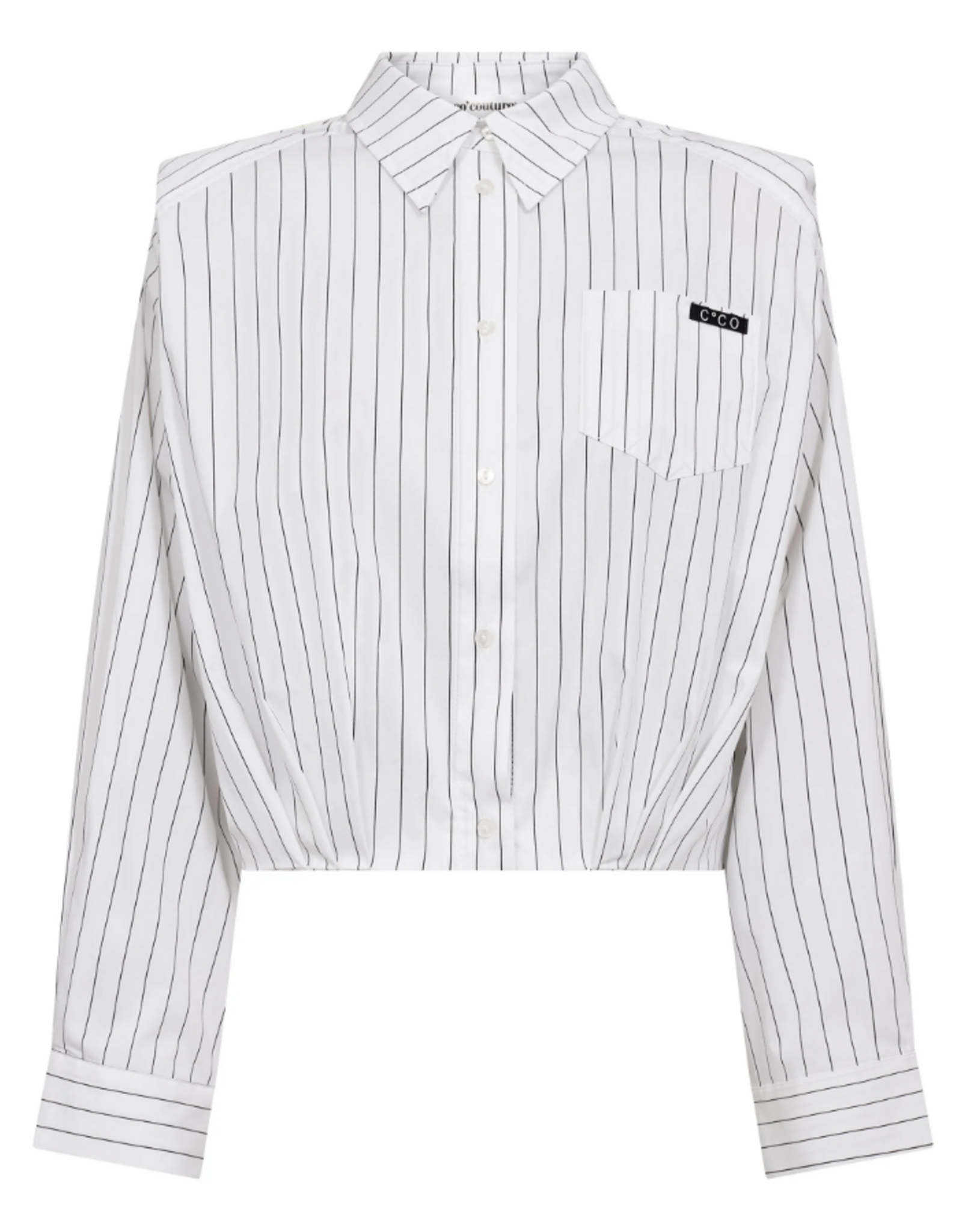 Co'Couture Riven Shoulder Shirt White