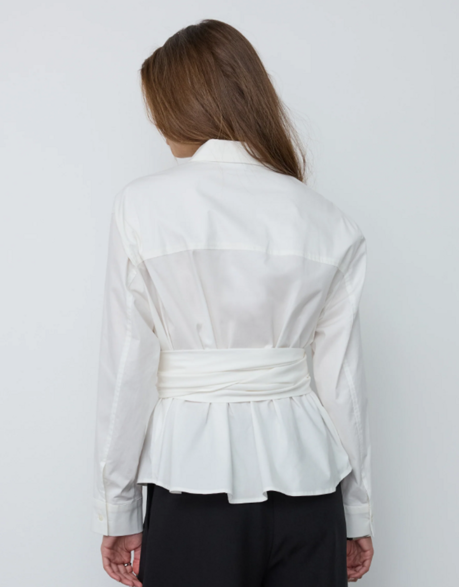 Co'Couture Halen Tie Shirt White