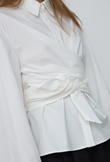 Co'Couture Halen Tie Shirt White