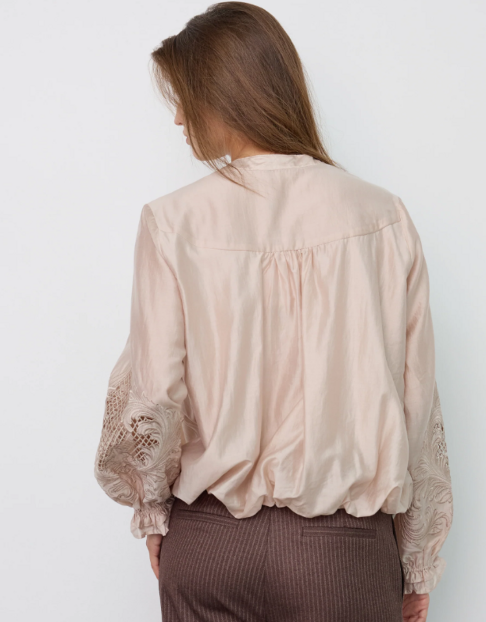 Co'Couture Melin Balloon Emb Shirt Champagne