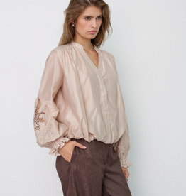 Co'Couture Melin Balloon Emb Shirt Champagne
