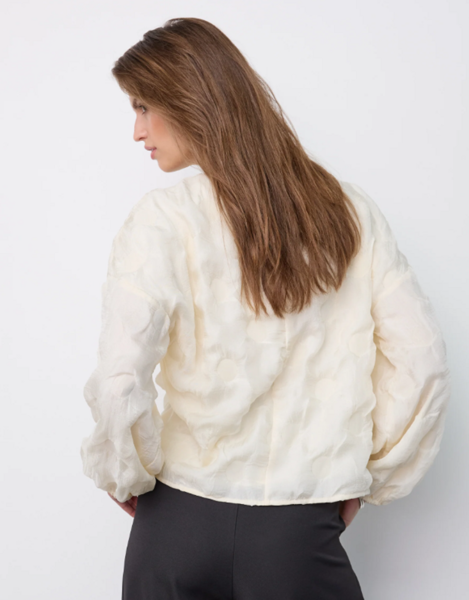 Co'Couture Feron Structure Blouse Off-White