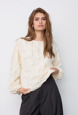 Co'Couture Feron Structure Blouse Off-White