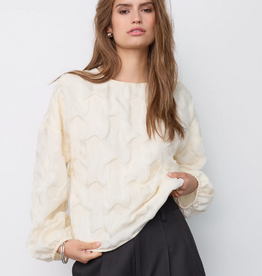 Co'Couture Feron Structure Blouse Off-White
